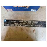 34' x 5½' Metal Bank Sign