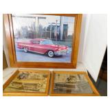 Framed Car Prints (3)