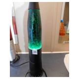 Pliable Art Lamp Rocket Shaped Glitter, green, 19'