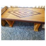 Wood Handcrafted Coffee Table