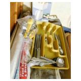 Kitchen Utensils, Supplies, Flatware (1 box)