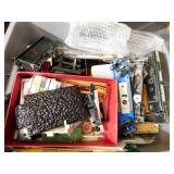 Variety of Train Parts, Model Parts, etc. (1 tub)