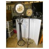 Clocks on Floor Stands, 55', 50' (2)
