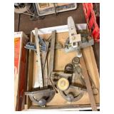 Measuring tools, squares etc. 1 box