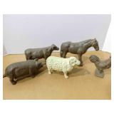 Cast Iron Farm Animal Set (5)