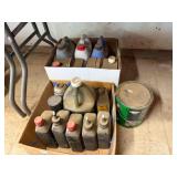 Assorted oils, coolant, WD-40 etc.