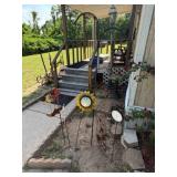 Yard Decor, thermometers, hangers, etc.