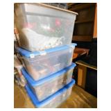 Christmas/Holiday Decorations (5 tubs)