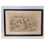 Vintage Black Americana Print "Ring Around The