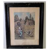 Vintage Black Americana Print "Done Got Caught"