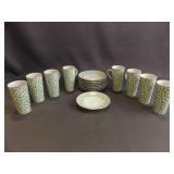 Vintage Fitz & Floyd Demitasse Cups and Saucers