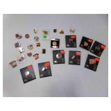 26 Collectable Pins: Patriotic, Baseball, Olympic