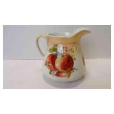 Vintage Ceramic Enamel Painted Apple & Pear Fruit