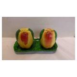 3 Vintage "Blushing Apple" Salt & Pepper Shaker