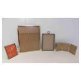 4 Vintage Metal Picture Frames