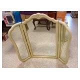 Trifold French Provincial Vanity Mirrors
