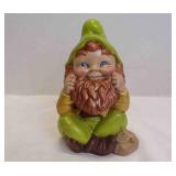 Vintage Hand Painted Ceramic Garden Gnome Figure