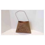 Vintage-Style Rustic Metal Wall Pocket Planter