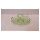 Antique Glow-Green Uranium Vaseline Depression