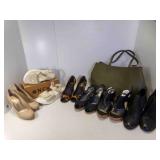 6 Pairs of High End Heels, Banana Republic Bag
