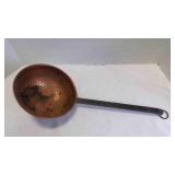 Vintage Hand Hammered Copper Ladle w/Wrought Iron