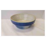 Vintage Blue & White Salt-Glazed Stoneware Mixing