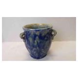 Vintage "Studio Pottery" Vase in Mottled Cobalt