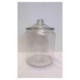 Large Glass Jar w/Matching Lid - Used For Storage