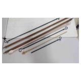 7 Assortment of Decorative Curtain Rods