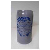 Vintage Glazed German Stoneware 1 Liter Beer Stein