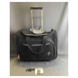 Black Atlantic Rolling Carry-on Travel Bag