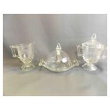 Vintage Jeannette Glass Clear Baltimore Pear