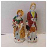 2 Vintage Porcelain Colonial/Victorian "Couple