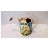 Vintage Mid-Century Tin Lithograph Watering Can