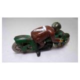 Vintage Hubley Cast Iron Motorcycle Racer Toy