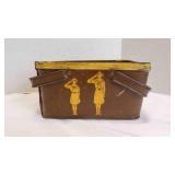 Rare Vintage Girl Scout Tin Lithographed Brown