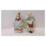 2 Vintage Porcelain Colonial/Victorian "Couple