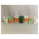 7 Vintage Juice Glasses From Atlas, Anchor