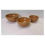 3 Vintage McCoy Pottery Ceramic Yellow Ware &