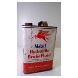 Vintage Mobil Oil Hydraulic Brake Fluid - FULL