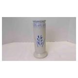 Vintage Classic Blue & White Cylinder Vase Feat: