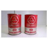 2 US 1 Quart Cities Service Triple HD Premium