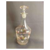 Vintage Clear Glass Decanter With Stopper