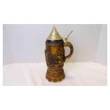 Vintage W. German Musical Beer Stein w/Metal Lid