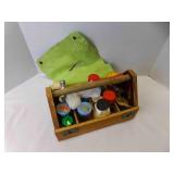 Handmade Tool Box w/A Hammer, Nails