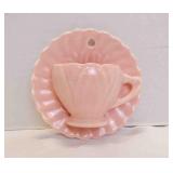 Vintage Ceramic Tea Cup & Saucer Wall Planter Vase
