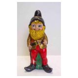 Vintage Hand Painted Ceramic Garden Gnome Figure