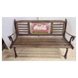 Vintage Coca-Cola "Fountain Service" Park Bench