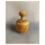 Vintage Wood Butter Mold Press - Cylindrical