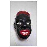 Vintage Black Americana Ceramic Wall Mount String